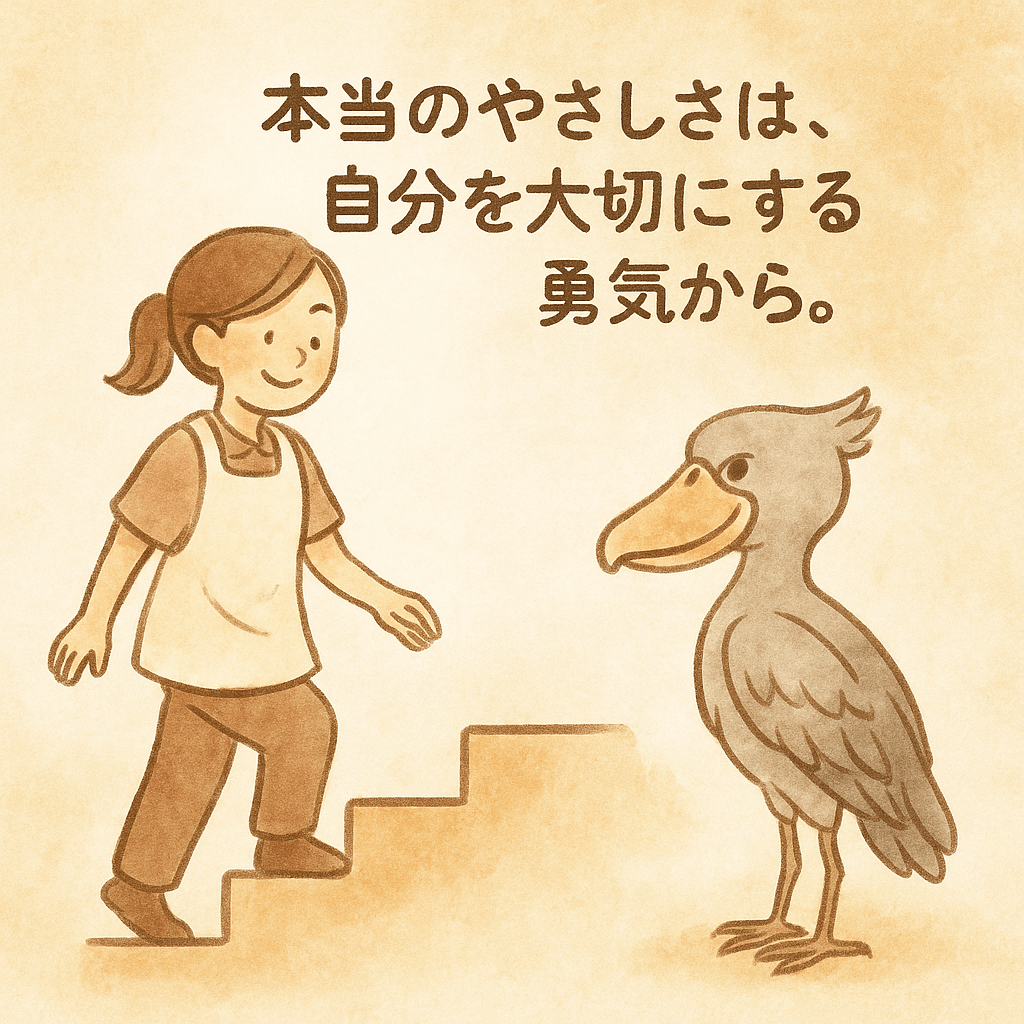 本当のやさしさは、自分を大切にする勇気から。