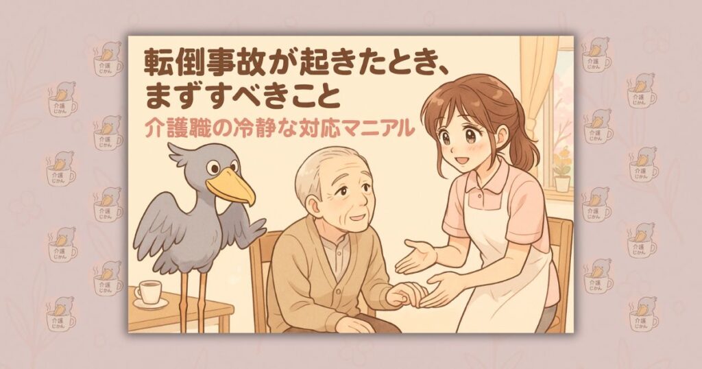 転倒事故が起きたとき、まずすべきこと 介護職の冷静な対応マニュアル