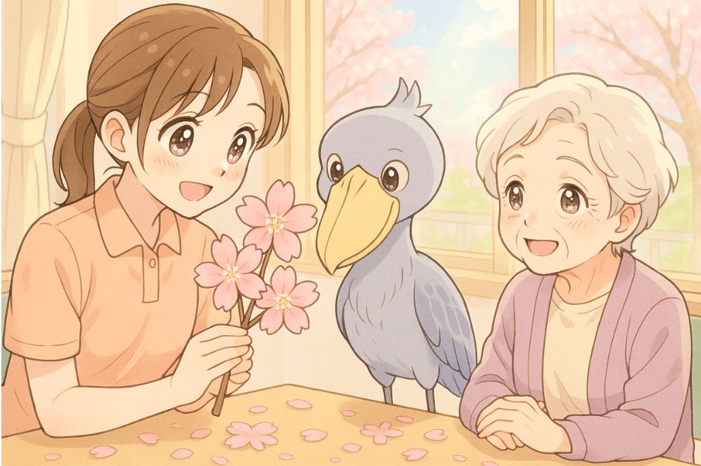 高齢者に春を届ける 室内お花見レクリエーションの重要性