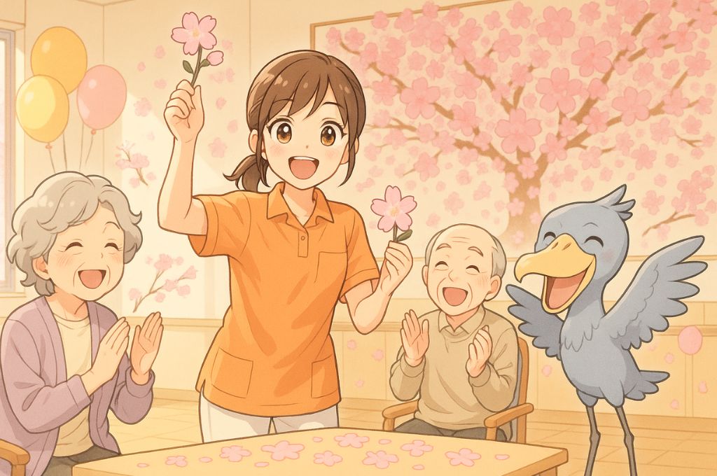 デイサービスで実現する 室内お花見レクの具体的なアイデア