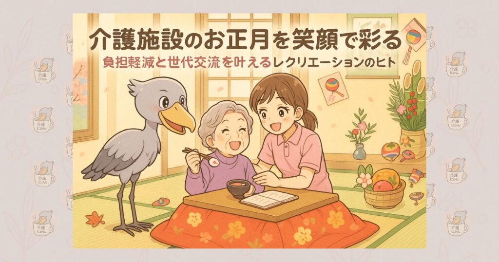 介護施設のお正月を笑顔で彩る 負担軽減と世代交流を叶えるレクリエーションのヒント