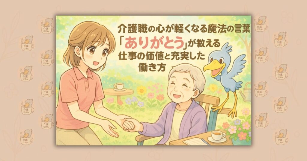 介護職の心が軽くなる魔法の言葉「ありがとう」が教える仕事の価値と充実した働き方