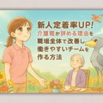 新人定着率UP!介護職が辞める理由を職場全体で改善し働きやすいチームを作る方法