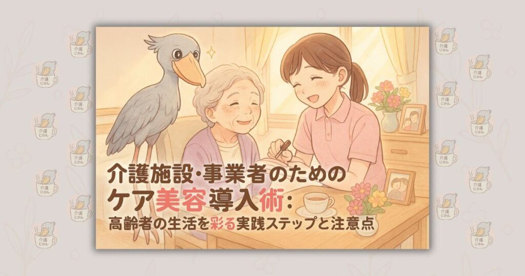 介護施設・事業者のためのケア美容導入術：高齢者の生活を彩る実践ステップと注意点