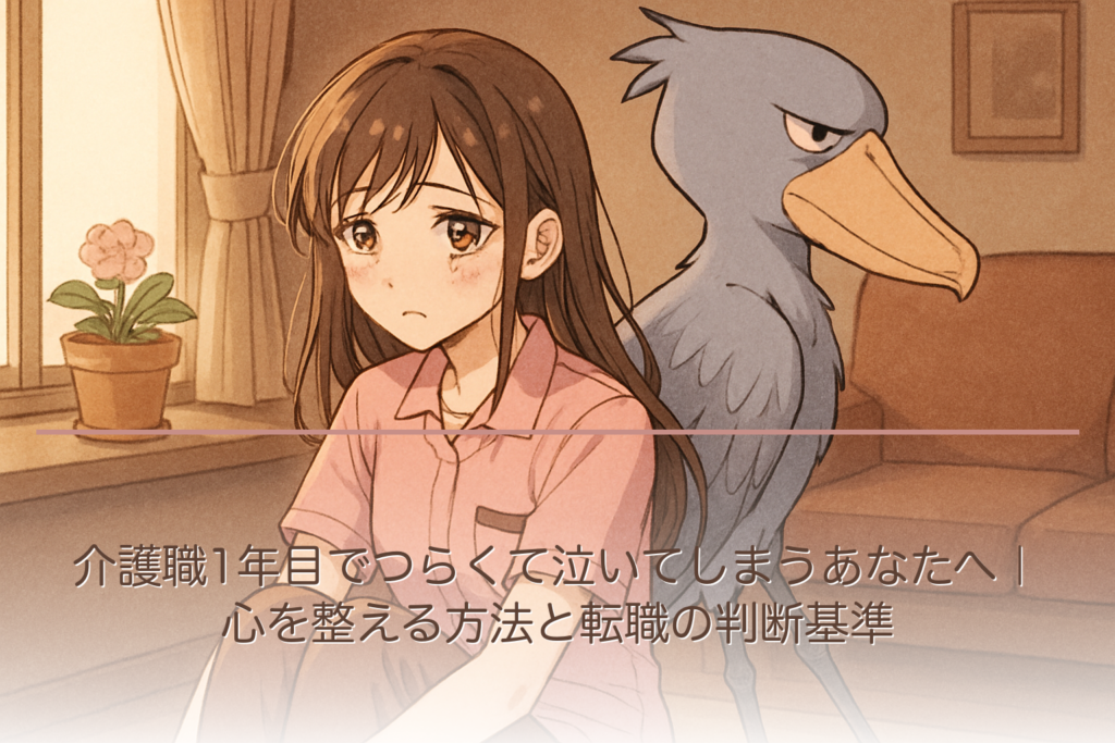 介護職1年目でつらくて泣いてしまうあなたへ｜心を整える方法と転職の判断基準