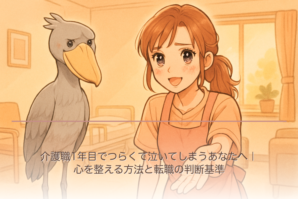 介護職1年目でつらくて泣いてしまうあなたへ｜心を整える方法と転職の判断基準