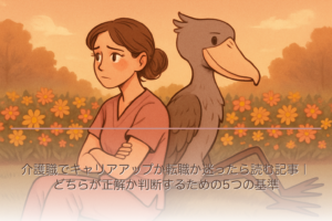介護職でキャリアアップか転職か迷ったら読む記事｜どちらが正解か判断するための5つの基準