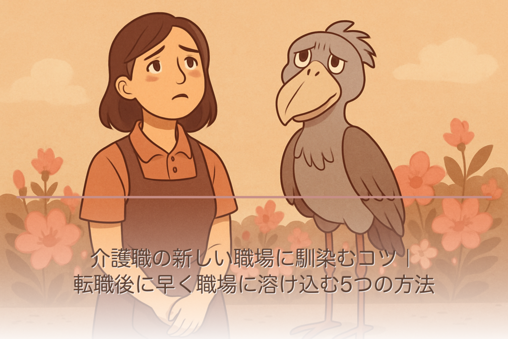 介護職の新しい職場に馴染むコツ｜転職後に早く職場に溶け込む5つの方法