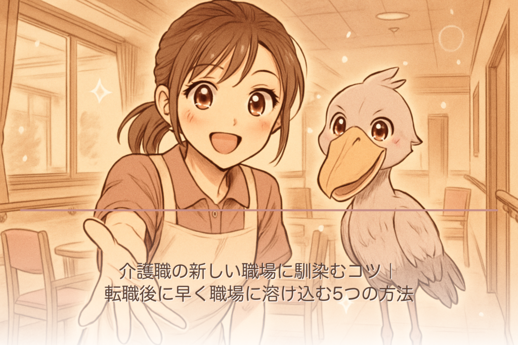 介護職の新しい職場に馴染むコツ｜転職後に早く職場に溶け込む5つの方法