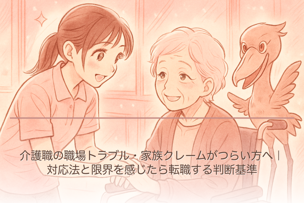 介護職の職場トラブル・家族クレームがつらい方へ｜対応法と限界を感じたら転職する判断基準