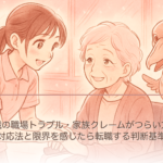 介護職の職場トラブル・家族クレームがつらい方へ｜対応法と限界を感じたら転職する判断基準
