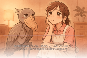 介護職の職場トラブル・家族クレームがつらい方へ｜対応法と限界を感じたら転職する判断基準