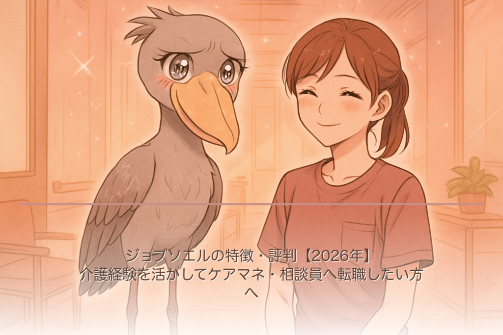 ジョブソエルの特徴・評判【2026年】介護経験を活かしてケアマネ・相談員へ転職したい方へ