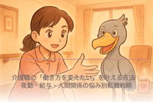 介護職の「働き方を変えたい」を叶える方法｜夜勤・給与・人間関係の悩み別転職戦略