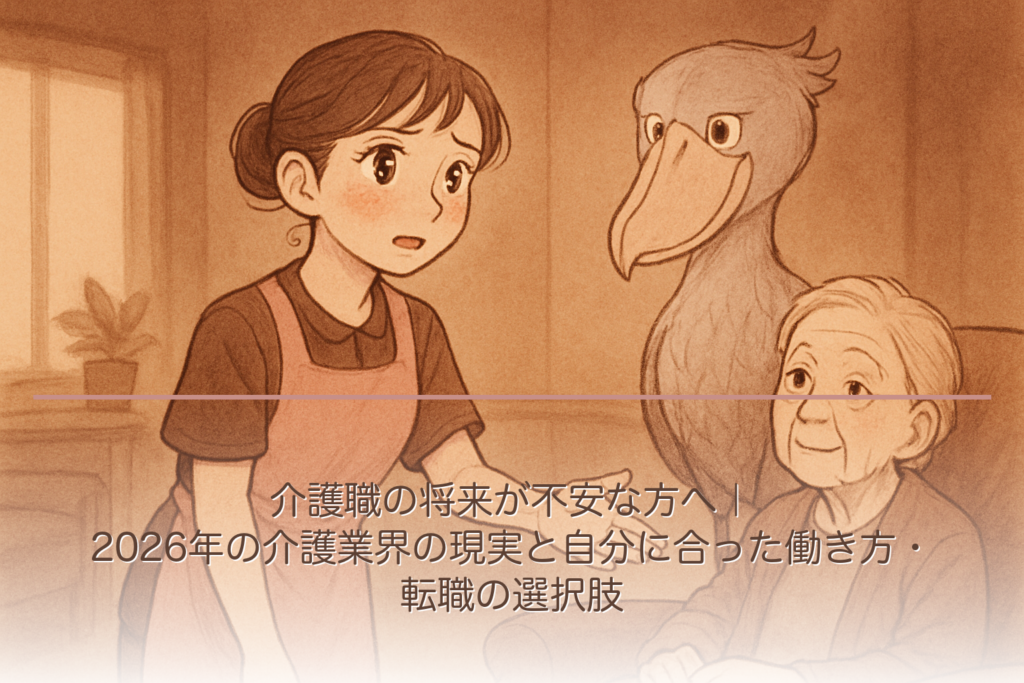 介護職の将来が不安な方へ｜2026年の介護業界の現実と自分に合った働き方・転職の選択肢