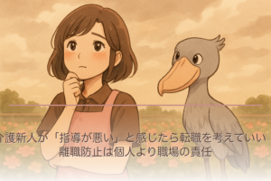 介護新人が「指導が悪い」と感じたら転職を考えていい｜離職防止は個人より職場の責任
