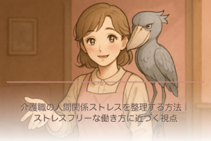 介護職の人間関係ストレスを整理する方法｜ストレスフリーな働き方に近づく視点