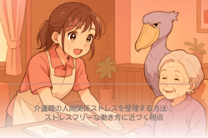 介護職の人間関係ストレスを整理する方法｜ストレスフリーな働き方に近づく視点
