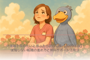 介護職を辞めたいと思ったら読む記事【2026年版】後悔しない転職の進め方と無料サポート活用法