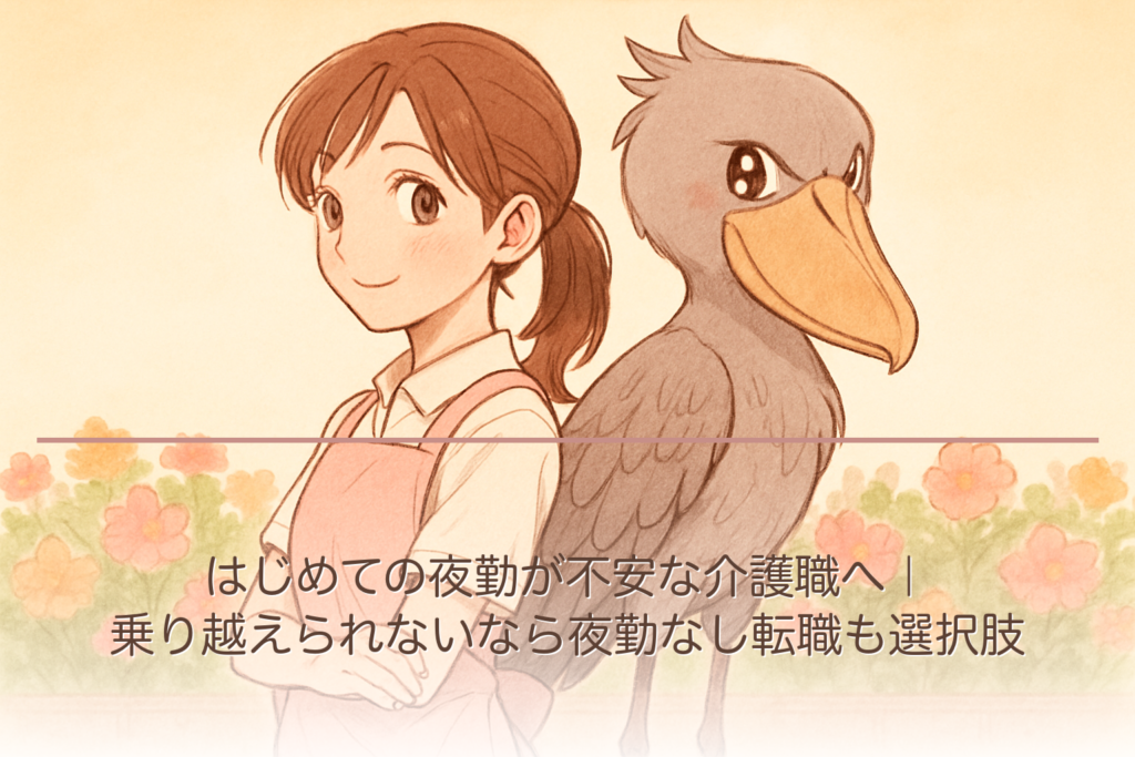 はじめての夜勤が不安な介護職へ｜乗り越えられないなら夜勤なし転職も選択肢