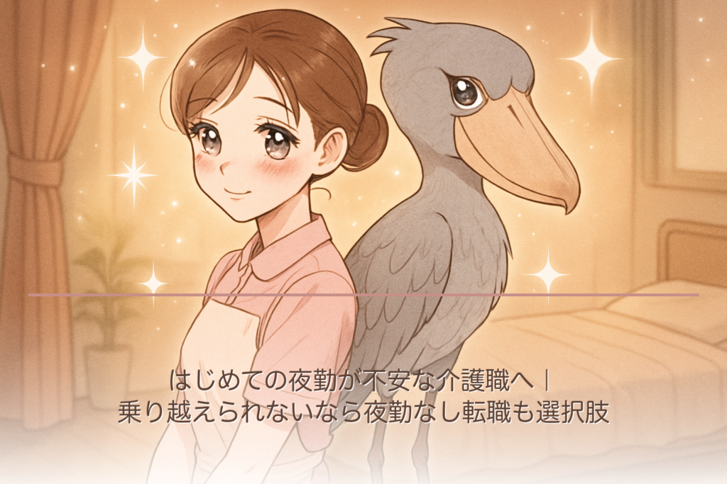 はじめての夜勤が不安な介護職へ｜乗り越えられないなら夜勤なし転職も選択肢