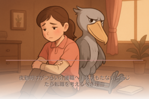 夜勤明けがつらい介護職へ｜体がもたないと感じたら転職を考えるべき理由