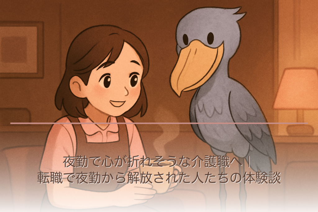 夜勤で心が折れそうな介護職へ｜転職で夜勤から解放された人たちの体験談