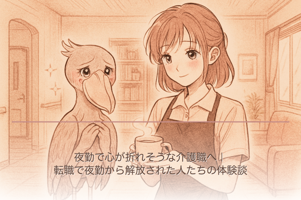 夜勤で心が折れそうな介護職へ｜転職で夜勤から解放された人たちの体験談