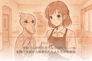 夜勤で心が折れそうな介護職へ｜転職で夜勤から解放された人たちの体験談