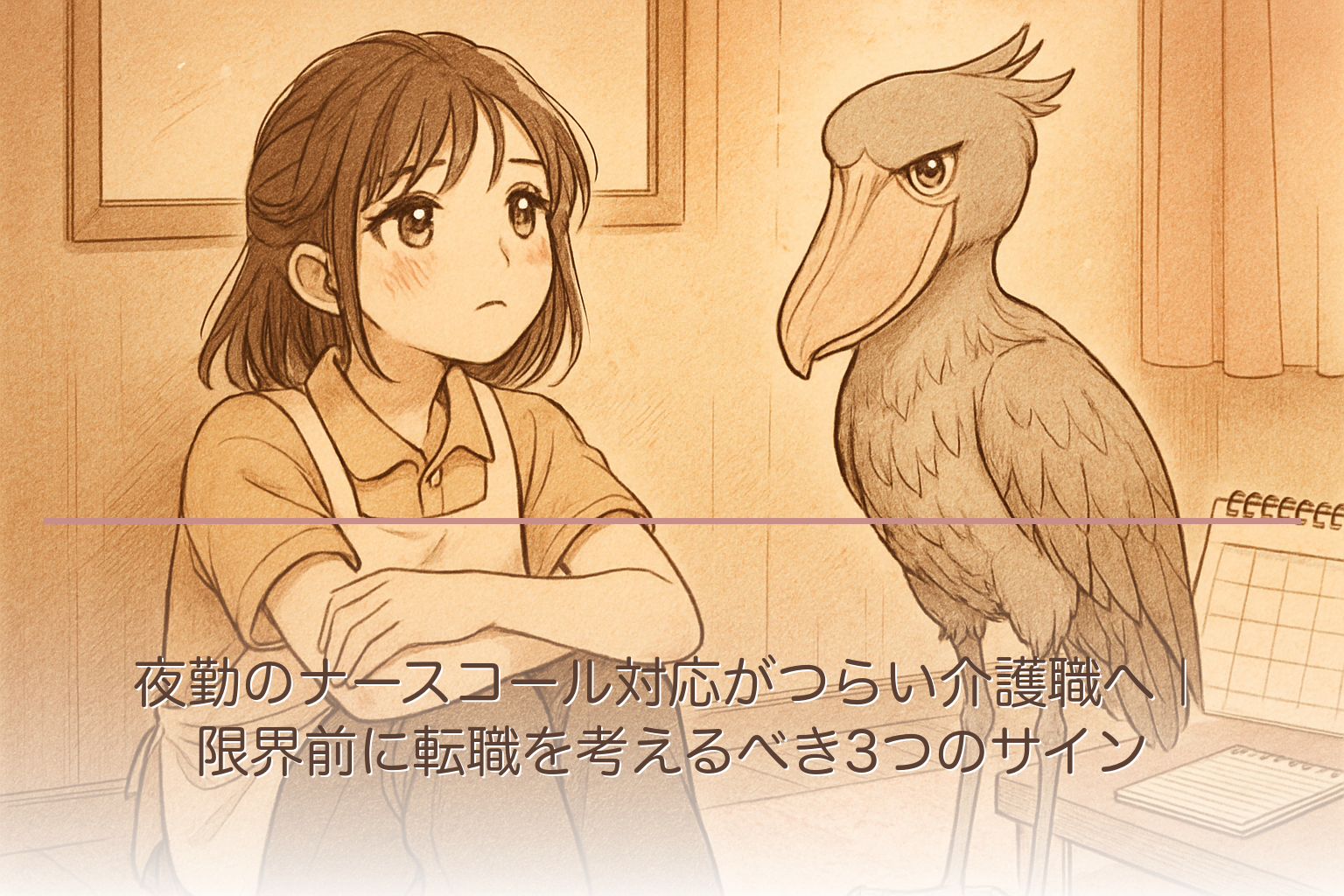 夜勤のナースコール対応がつらい介護職へ｜限界前に転職を考えるべき3つのサイン