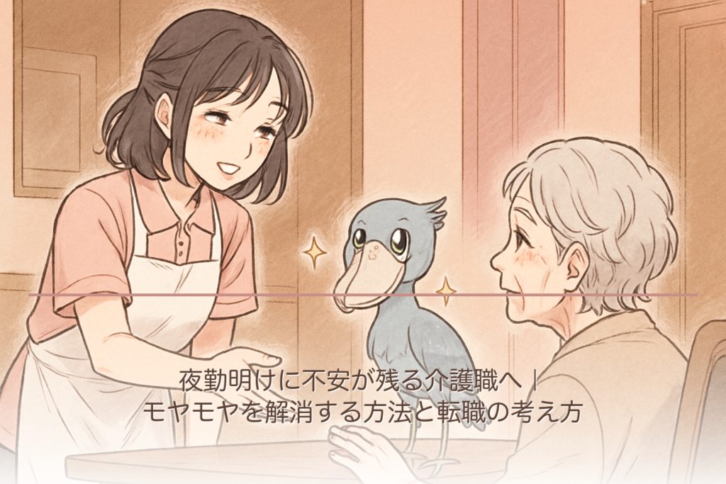 夜勤明けに不安が残る介護職へ｜モヤモヤを解消する方法と転職の考え方