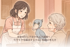 夜勤明けに不安が残る介護職へ｜モヤモヤを解消する方法と転職の考え方