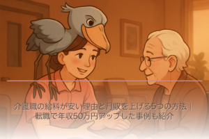 介護職の給料が安い理由と月収を上げる5つの方法｜転職で年収50万円アップした事例も紹介