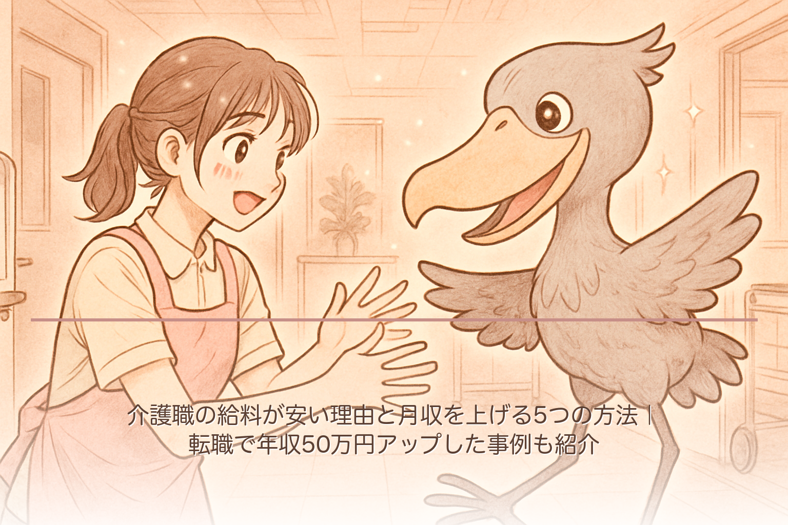 介護職の給料が安い理由と月収を上げる5つの方法｜転職で年収50万円アップした事例も紹介